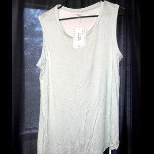 LulaRoe Cocoa mint green tank